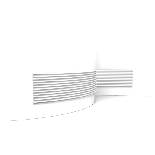 [W108F] Zigzag - Bardage & Panneau 3D Flexible à peindre